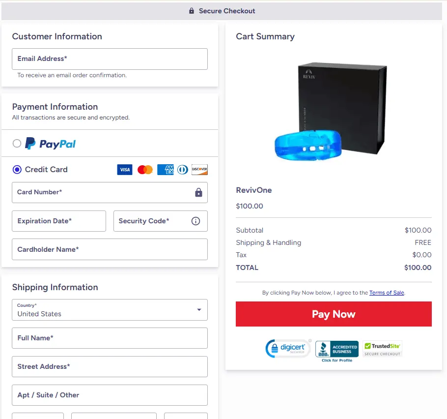 Reviv Mouth guard official website